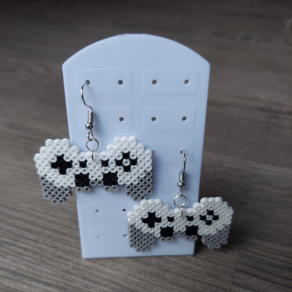Handmade Beautiful Beacons gaming controller mini perler earrings